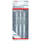 Bosch - Stichsägeblatt T 367 XHM Progressor for Wood and Metal, 3er-Pack