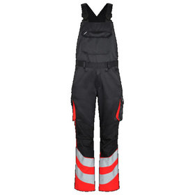 Engel - Safety Light Latzhose 3547-319, Schwarz/Warnrot, Größe 42