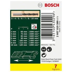 Bosch - Mini-X-Line-Holzbohrer-Set, 7-teilig (2607019580)