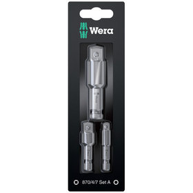Wera® - Verbindungsteil-Set 870/4/7 Set A SB, 3-teilig