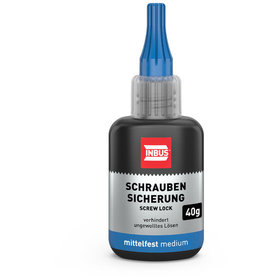 INBUS® - Schraubensicherung mittelfest, blau, hochviskos, 40g (Art. 79560)