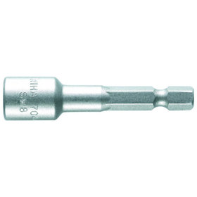 Wiha® - Bit Sechskant innen 7044 M magnetisch DIN ISO 1173 E 6,3 1/4" SW8x55mm