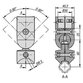 KIPP - KUGELVERBINDER Ø30 MIT VERDREHSICHERUNG, TYP I, P=Ø30 ALUMINIUM