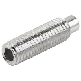 KIPP - GEWINDESTIFT M.INNENSECHSKANT U.ZAPFEN DIN EN ISO4028 M06X10, EDELSTAHL A4 70, BLANK