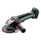 metabo® - Akku-Winkelschleifer WB 18 LT BL 11-125 Quick (613054840), mit Bremse, Schnellspannmutter, drehbarem Akkupack, metaBOX 165 L