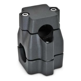 Ganter Norm® - 135-V30-B50-60-2-SW Kreuz-Klemmverbinder, mehrteilig, ungleiche Bohrungsmaße