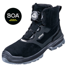 atlas® - Sicherheitsstiefel FLASH 6905 XP BOA ESD S3 Weite 10, schwarz/grau 78000, Größe 42