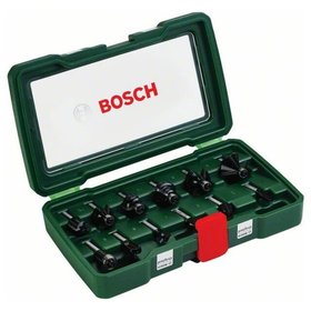 Bosch - Hartmetall-Fräser-Set xPromo, 12-teilig, Schaft-ø8mm