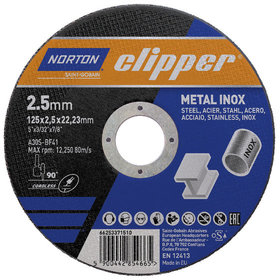 NORTON clipper® - Trennscheibe Metall-Inox A30S-125 x 2.5 x 22.23mm