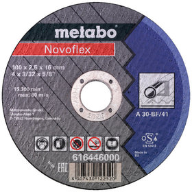 metabo® - Novoflex 100x2,5x16,0 Stahl, Trennscheibe, gerade Ausführung (616446000)