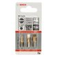 Bosch - Schrauberbit-Set Max Grip (S), 3-teilig, S 0,6x4,5, S 0,8x5,5, S 1,2x8,0, 25mm