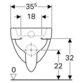 Geberit - Renova Wand-WC Flachspüler