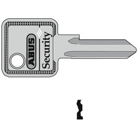 ABUS - Schlüsselrohling, C50/C60R, eckig, Messing neusilber
