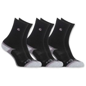 carhartt® - Damen Socken Fast Dry® FORCE PERFORMANCE SOCK 3-PAIR, schwarz, Größe M-L