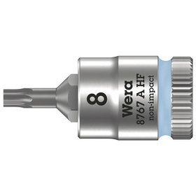 Wera® - Schraubendreher-Einsatz 1/4" 8767 A HF mit Rändel, für TORX® T8 x 28mm