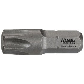 HAZET - Bit 2597-T45, Sonderlänge, 1/4" für TORX® T45