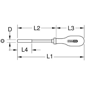 KSTOOLS® - 1/4" Bit-Schraubendreher mit Schutzisolierung und Magazin