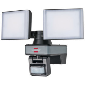 brennenstuhl® - Connect WiFi LED Duo Strahler mit Bewegungsmelder WFD 3050 P / LED Wandstrahler 30W IP54 (3500lm, bis zu 12m Reichweite)