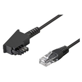 goobay® - TAE-Anschlusskabel für Router, TAE-F/RJ45, schwarz, 3m