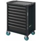 HAZET - Werkstattwagen Assistent 179N-8-RAL7021, Schubladen, flach: 7 x 81 x 522 x 398mm, Schubladen, hoch: 1 x 166 x 522 x 398mm