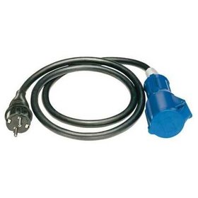 brennenstuhl® - Adapterkabel 230V/16A mit Schuko-Stecker, 1,5m Kabel, IP44, schwarz