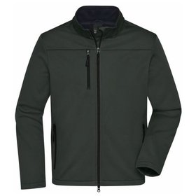 James & Nicholson - Herren Softshell Jacke Recycled Polyester JN1172, graphit, Größe XXL