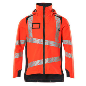 MASCOT® - Hard Shell Jacke ACCELERATE SAFE, hi-vis Rot/Schwarzblau, Größe XL