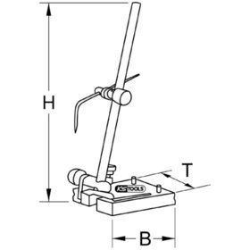 KSTOOLS® - Mechaniker-Höhenreißer, 400mm