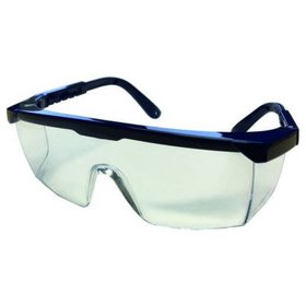 WEMAG - Einscheiben-Schutzbrille "classic" farblos, blau, EN 166, CE