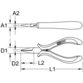 KSTOOLS® - Feinmechanik-Flachzange, 125mm