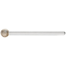 PFERD - CBN-Schleifstift Kugel Ø 6,0mm Schaft-Ø 3 mm B126 (mittel) zum Gravieren und Entgraten