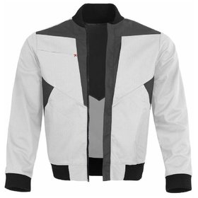 qualitex® - Blousonjacke X-Serie weiß/grau Größe M