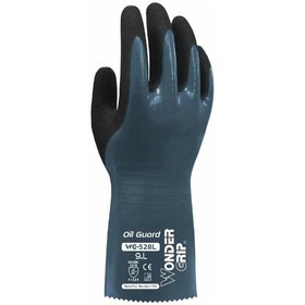 WONDERGRIP - Sicherhheitshandschuhe Chemikalienschutz | OIL GUARD | blau | WG-528L | Größe 10