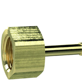 RIEGLER® - Aufschraubschlauchtülle, G 1/8", für Schlauch LW 6mm, SW 14, Messing