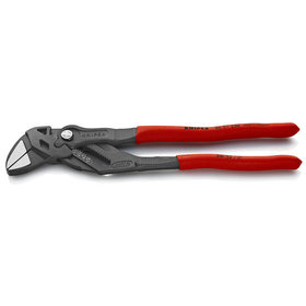 KNIPEX® - Zangenschlüssel Zange und Schraubenschlüssel in einem Werkzeug schwarz atramentiert, mit rutschhemmendem Kunststoff überzogen 250 mm 8601250