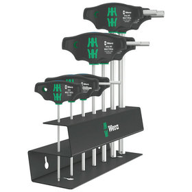 Wera® - 454/7 HF Set 2 Schraubendrehersatz Quergriff-Schraubendreher Hex-Plus mit Haltefunktion, 7-teilig