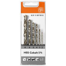 FEIN - Spiralbohrer-Set HSS Co5, 6-teilig