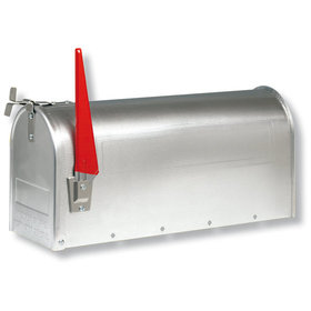 BURG-WÄCHTER - GA-US-Mailbox, US-Mailbox 892 ALU, Aluminium, mit schwenkbarer Fahne blank