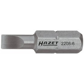 HAZET - Bit 2208-9, 1/4" für Schlitz Profil, 1.0 x 6mm
