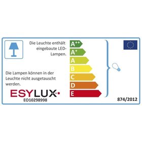 ESYLUX - LED-Einbaudownlight 9W ELSA-2 4000K ws 850lm 1LED Alu mt elektr IP40 Ø165x40mm