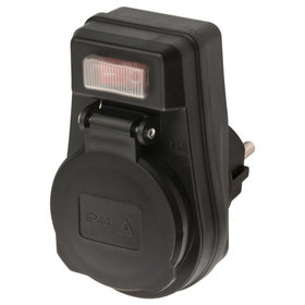 brennenstuhl® - Outdoor Steckdosenadapter mit Schalter (Zwischenstecker für außen, IP44)