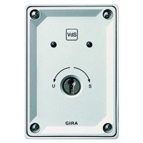 GIRA - Schlüsselschalter-Einsatz ws AP IP54 2p Wippschalter-Einsatz