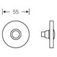 FSB - Klingeltaster,38 3863,verdeckt verschraubt,mit Klingelknopf,edelstahl
