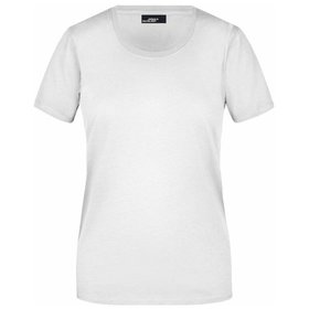 James & Nicholson - Damen Rundhals T-Shirt JN901, weiß, Größe XL