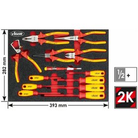 VIGOR® - VDE-Werkzeug-Sortiment V50873, 13-teilig