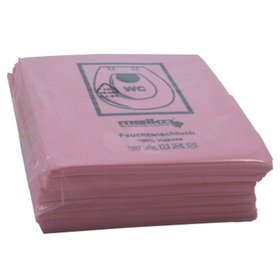 Feuchtwischtuch Piktogramm WC 35x40cm rosa 10 St./Pack.