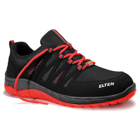 ELTEN - Sicherheitshalbschuh MADDOX black-red Low ESD S3 SRC, Größe 37