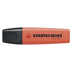 STABILO® - Textmarker Boss, 2+5mm, pastell-korallrot, 70/140, Tinte auf Wasserbasis