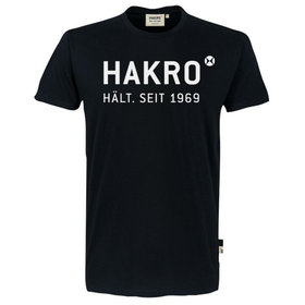 HAKRO - T-Shirt Logo 1969, schwarz, Größe S