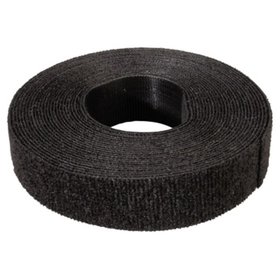 VELCRO® - Klettstreifen unperforiert schwarz 20mm x 5m